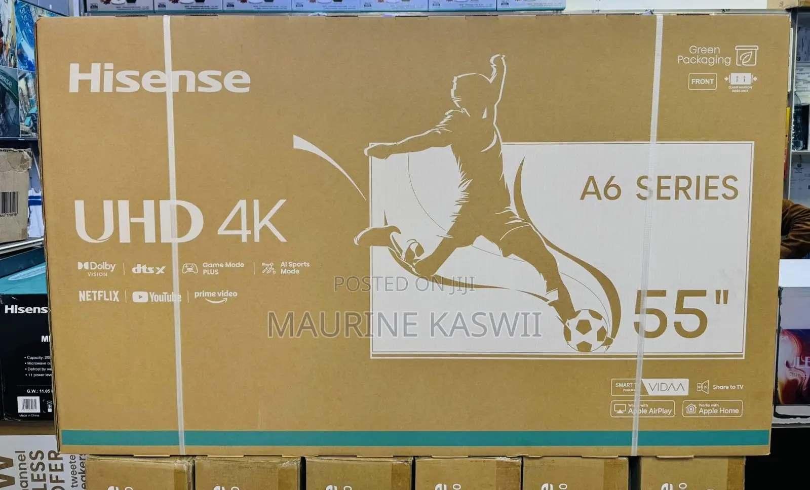 Hisense 55” Uhd Vida Tv ,A6 Series 55a6n
