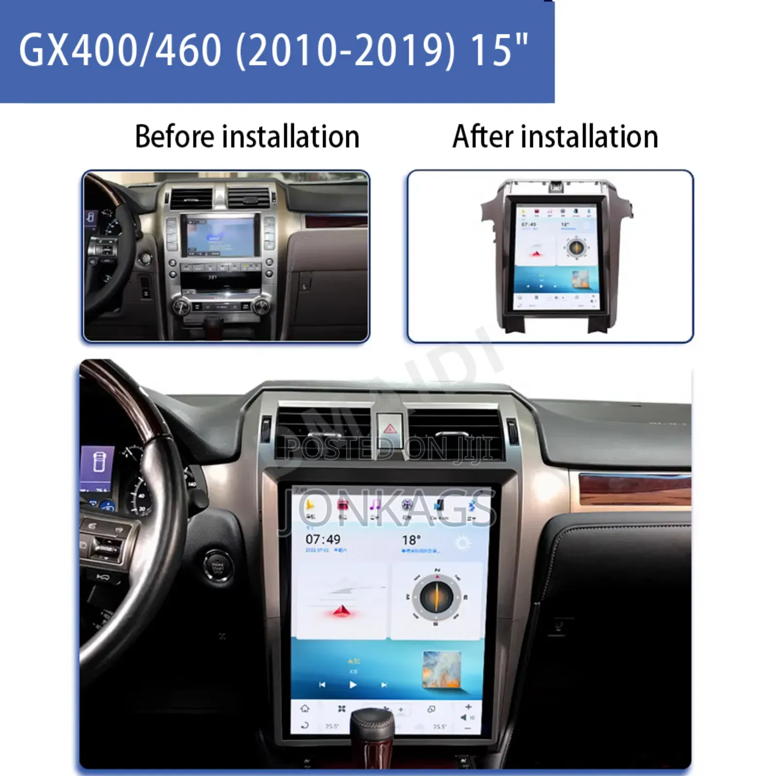 Tesla for Lexus Gx Gx400 Gx460 2010-2019