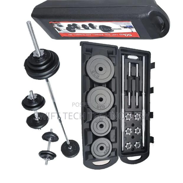 *50kg/York Barbell and Dumbbell Set*  / Adjustable Dumbe*