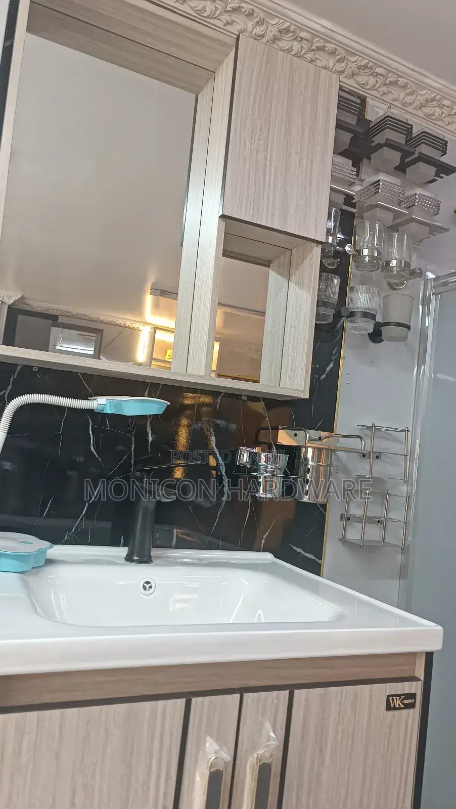 Biege Vanity Cabinet