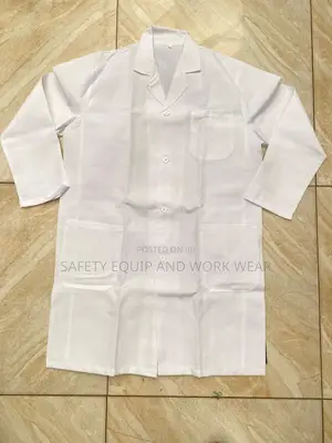 White Lab Coats With Minimalist Design For Professionals.