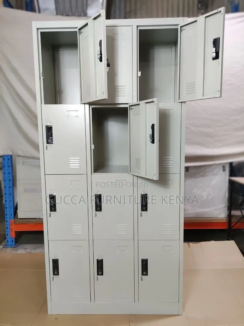 Lockers: Heavy Duty Office Locker Storage Cabinet-12 Door