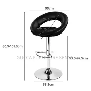 Office Stool:Modern Black Round Stylish Swivel Office Stool