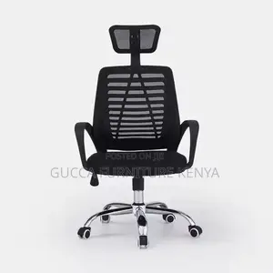 Office Chair: Casual High-Back Mesk Backrest Headrest Chair