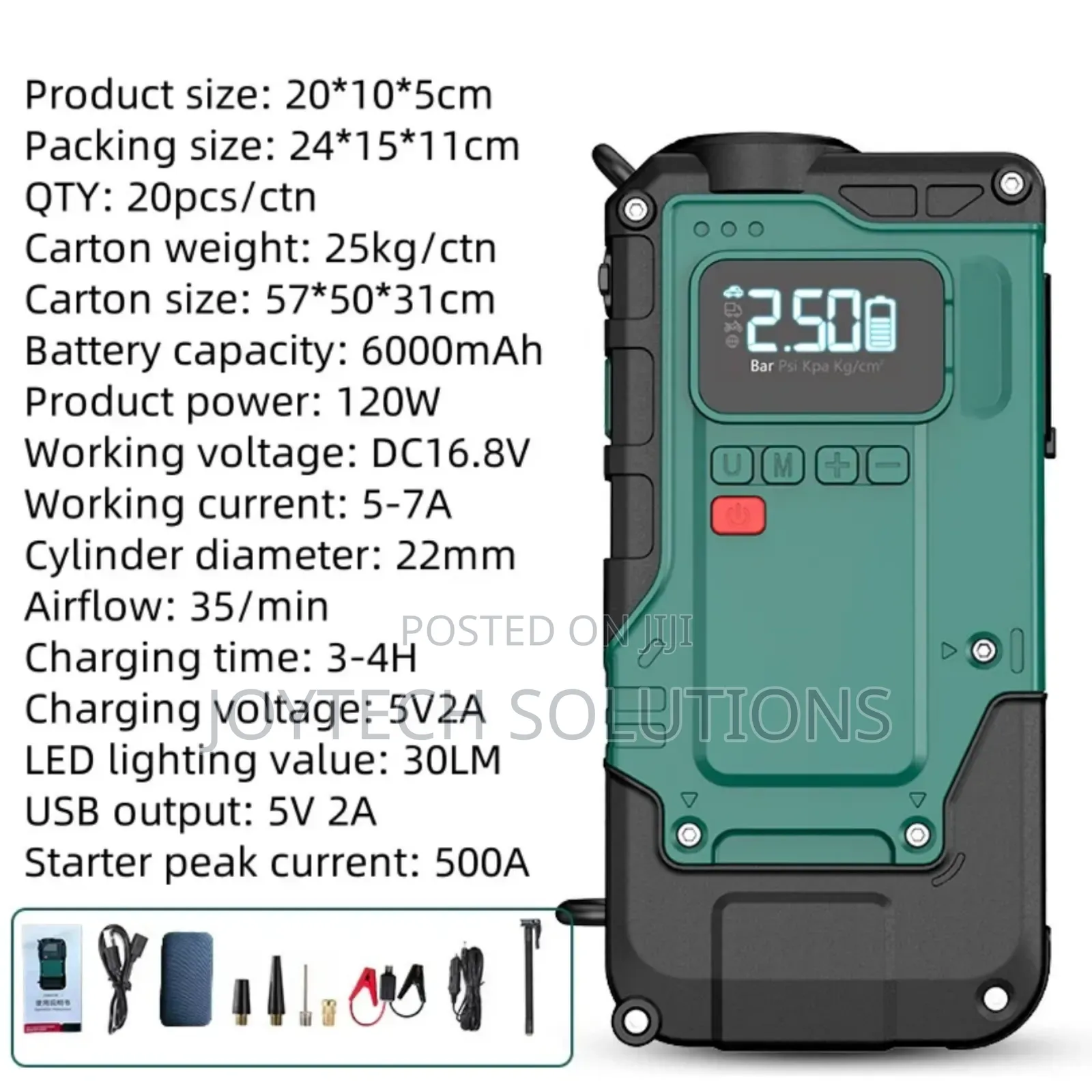 High Quality Multifunction 2-in-1 Car Jump Starter.