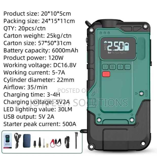 High Quality Multifunction 2-in-1 Car Jump Starter. - thumbnail 2