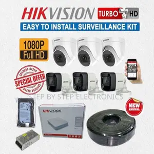 Dome and Bullets Hikvision 6 1080p CCTV Cameras Full Package