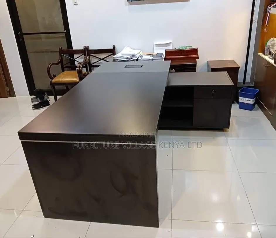 Office Desk:180cm L-Form Leadership Desk -Imported