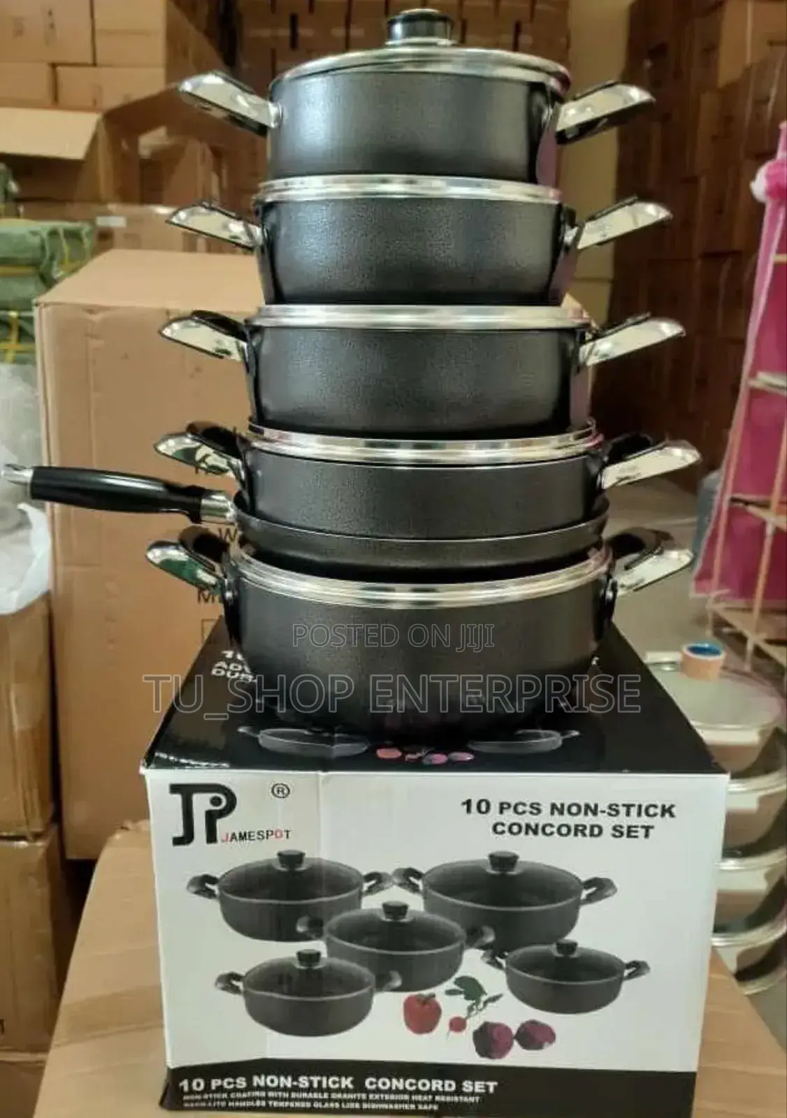 Cookware! 10 Pieces Heavy Duty Jp Non Stick Cookware Set