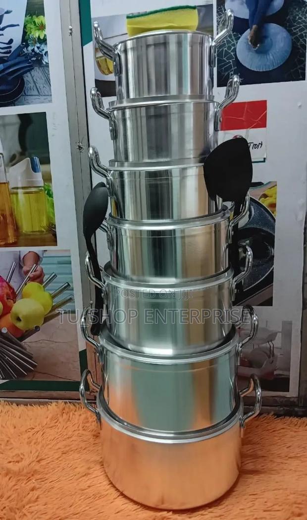 Cookware!!Tornado Tc 14-PCS Stainless Steel Cooking Pot Set - main view
