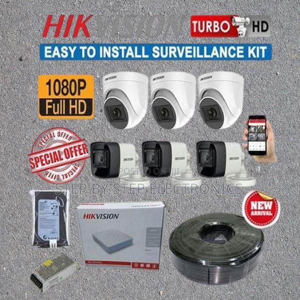 2 Megapixels Hikvision 6 1080p Full Hd CCTV Cameras Full Kit