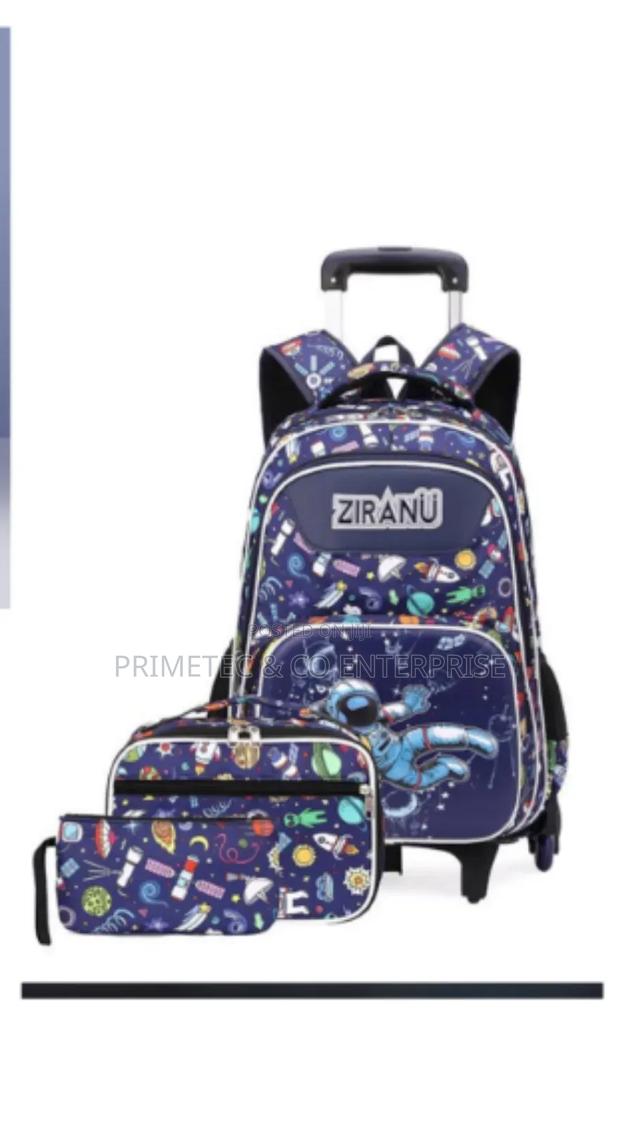 6 Wheel Ziranyu School Wheeled Backpack - thumbnail 3