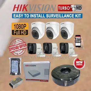 20m Ir Distance Hikvision 6 1080p CCTV Cameras Full Package