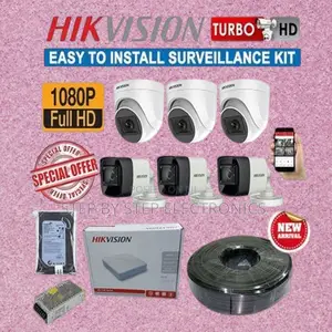 Easy to Install Hikvision 6 1080p 2mp CCTV Cameras Full Kit
