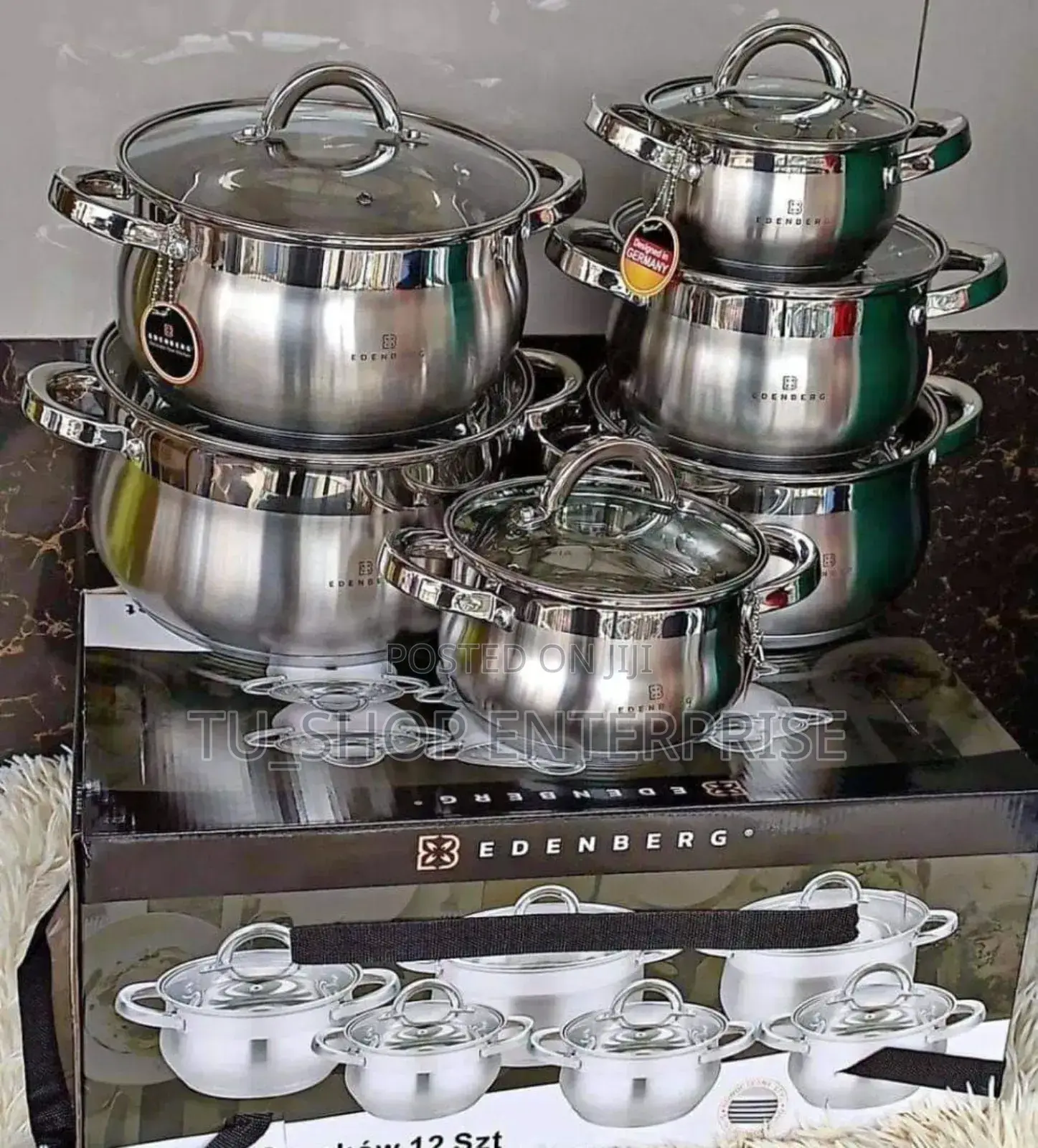 Cookware##12 Pieces Stainless Steel Edenberg