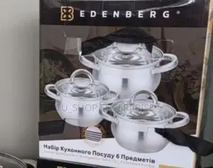Cookware##6 Pieces Edenberg Eb-3716 Stainless Steel