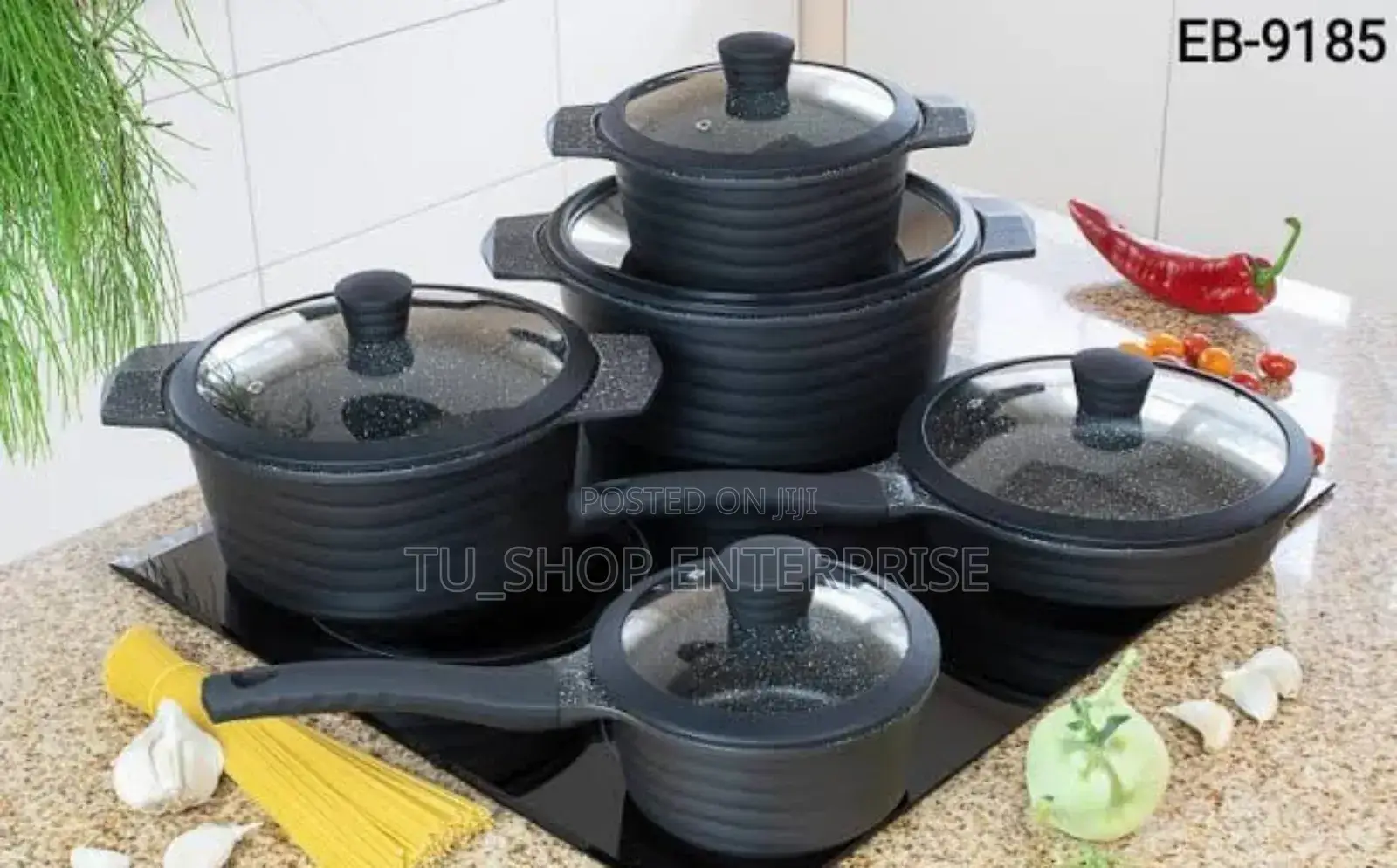 10 Pieces Edenburg Nonstick Cookware Set