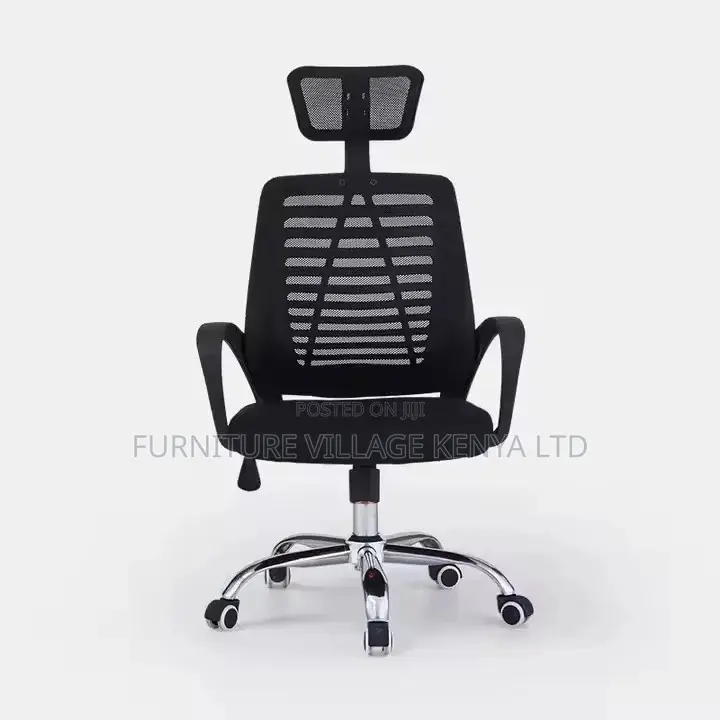 Office Chair: Ergonomic Headrest Mesh Relaxed Backrest Chair