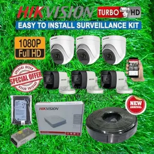 Inexpensive Hikvision 6 1080p Full Hd CCTV Cameras Full Kit