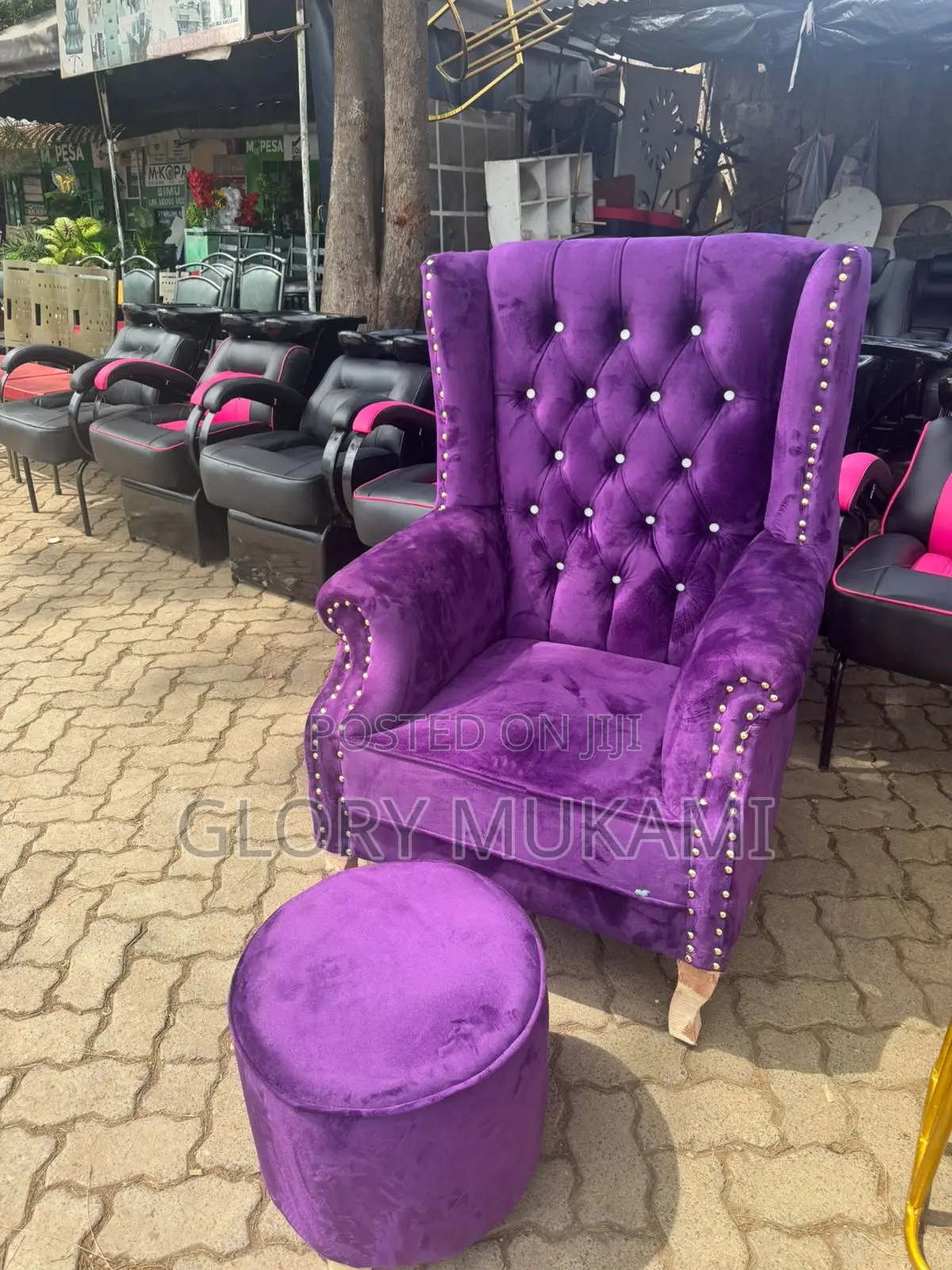 Purple Pedicure Chairs