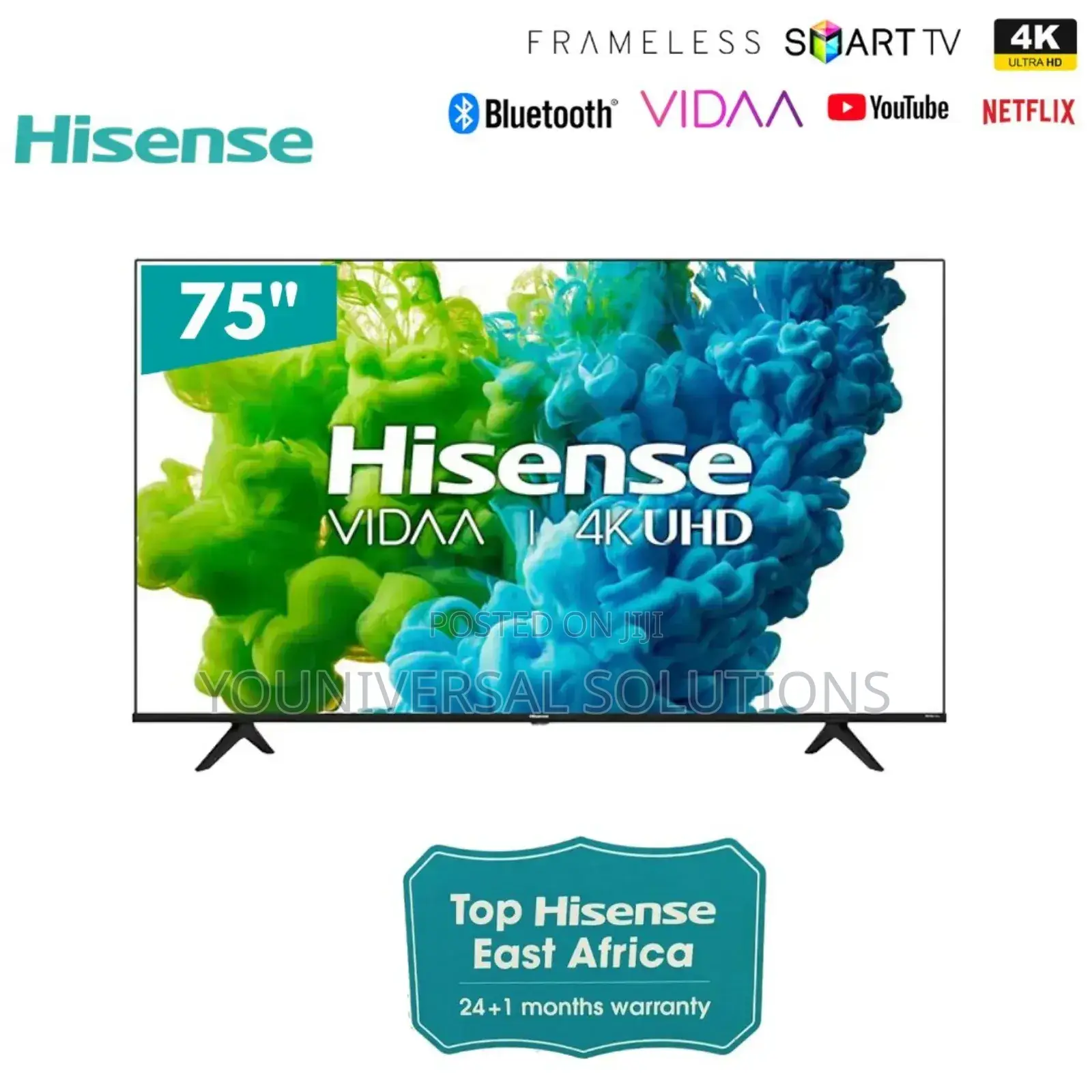 Hisense 75 A6 Smart Uhd Frameless 75a6ken