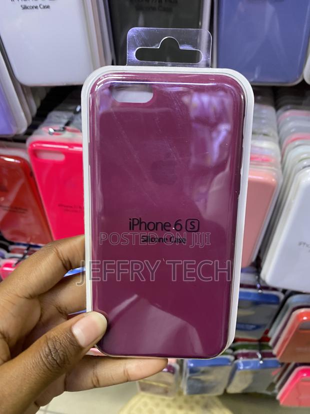 Vonzee Liquid Silicone Soft Cover for iPhone 6s-Burgundy - thumbnail 3