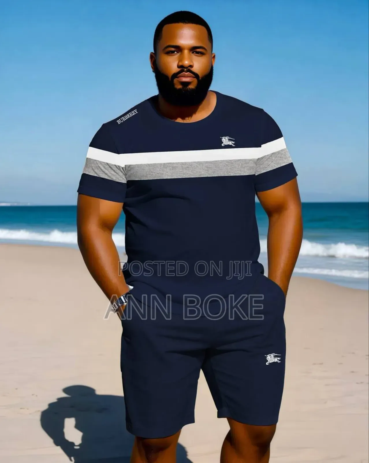 Burberry Short Set Sizes L Xl 2xl 3xl 4xl 5xl