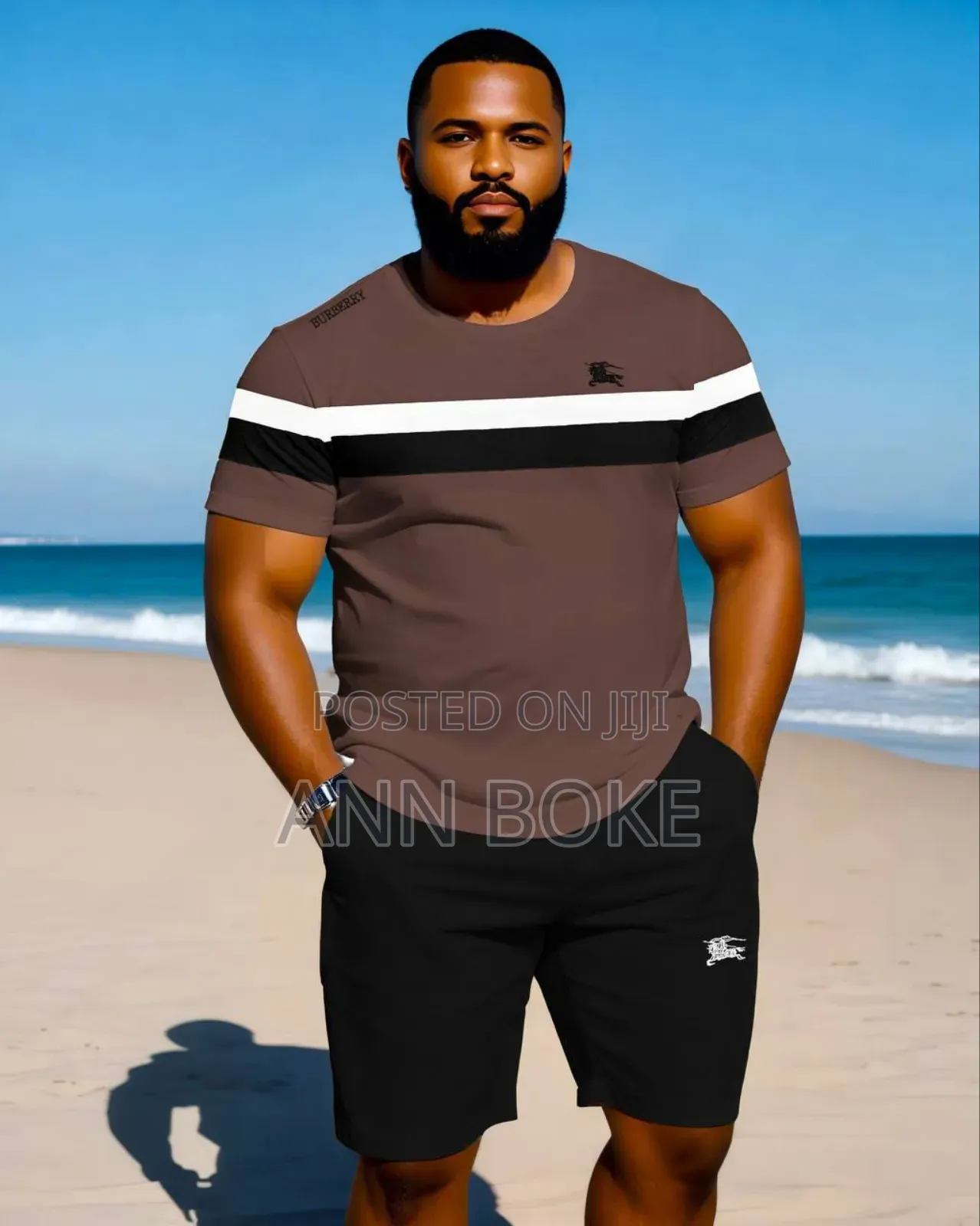 Burberry Short Set Sizes L Xl 2xl 3xl 4xl 5xl
