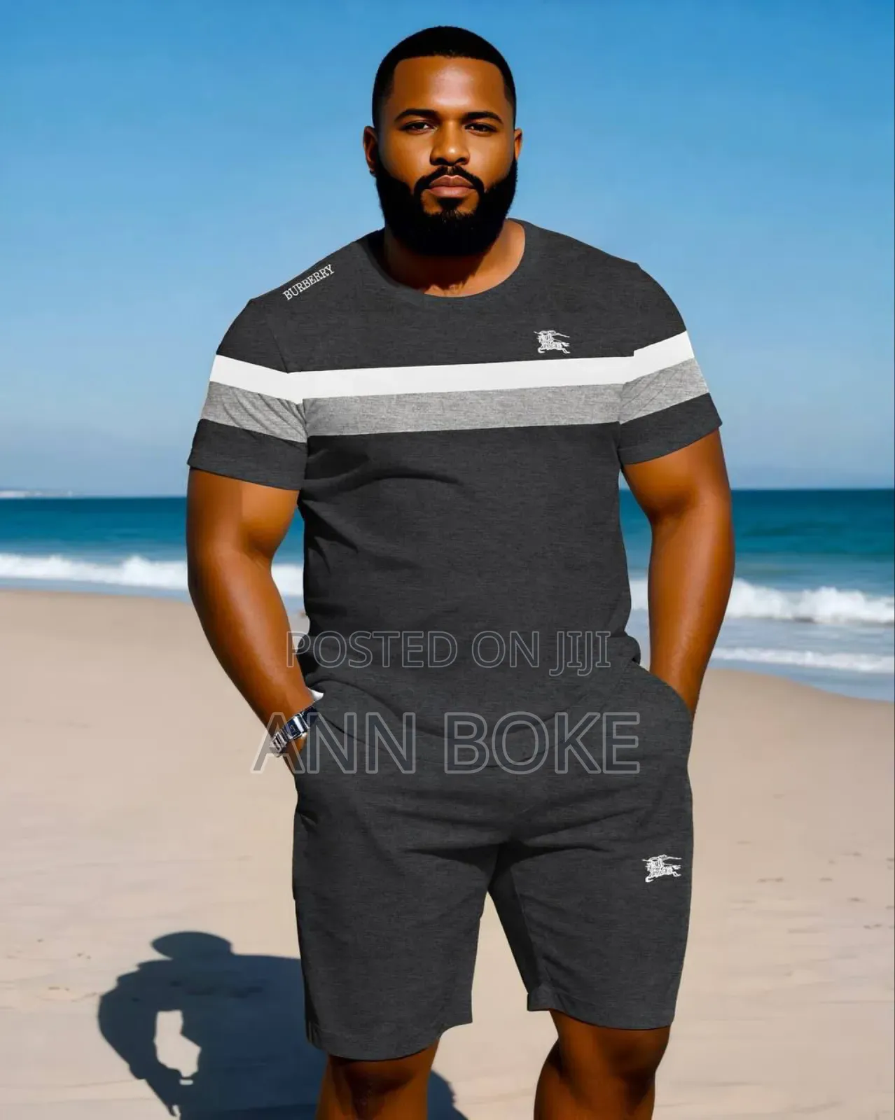 Burberry Short Set Sizes L Xl 2xl 3xl 4xl 5xl