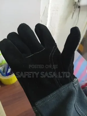 Black Leather Gloves