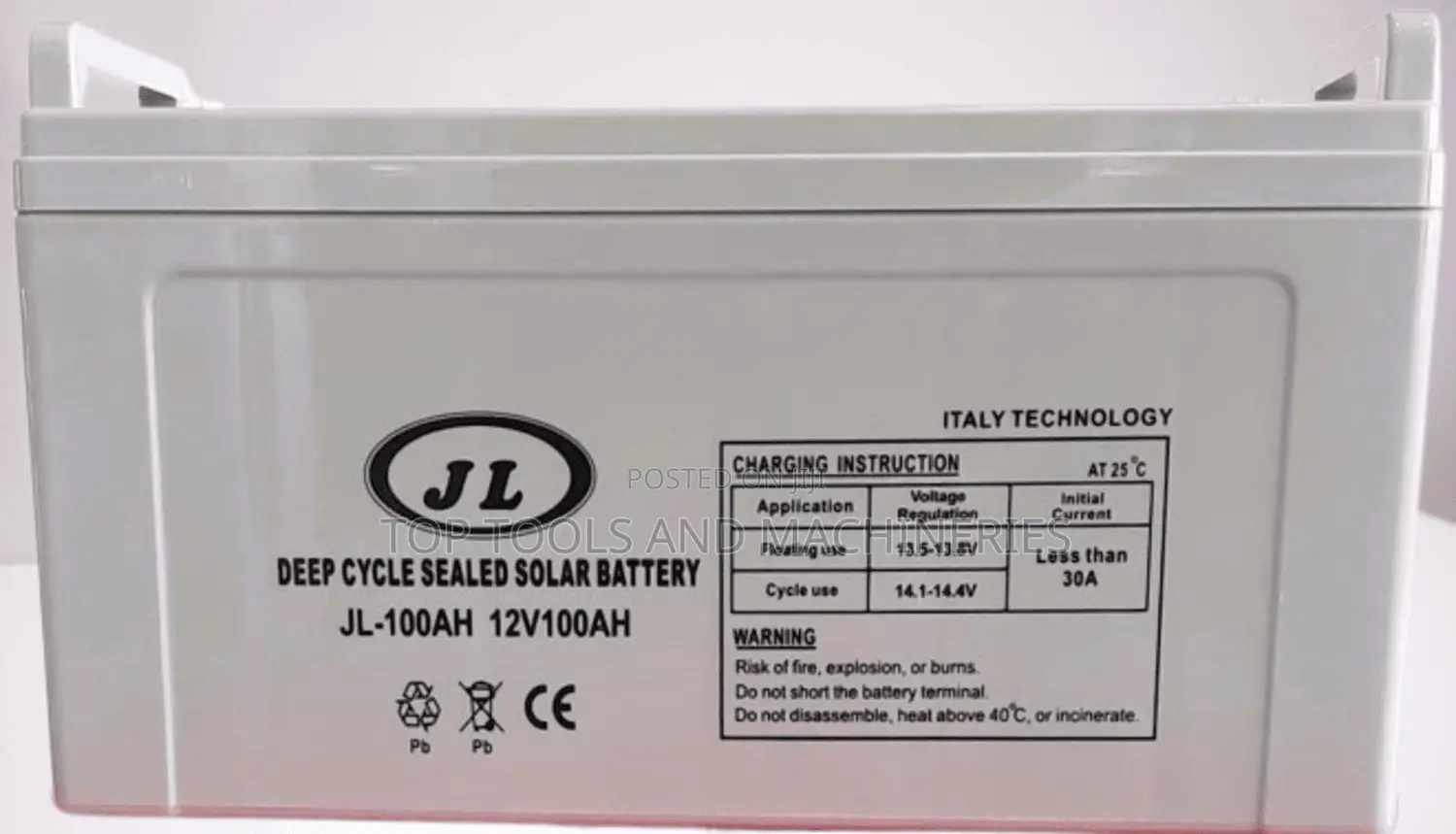 Jl - 12v 100ah Deep Cycle Solar Battery 100 Amps