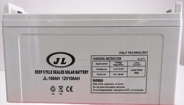 Jl - 12v 100ah Deep Cycle Solar Battery 100 Amps - main view