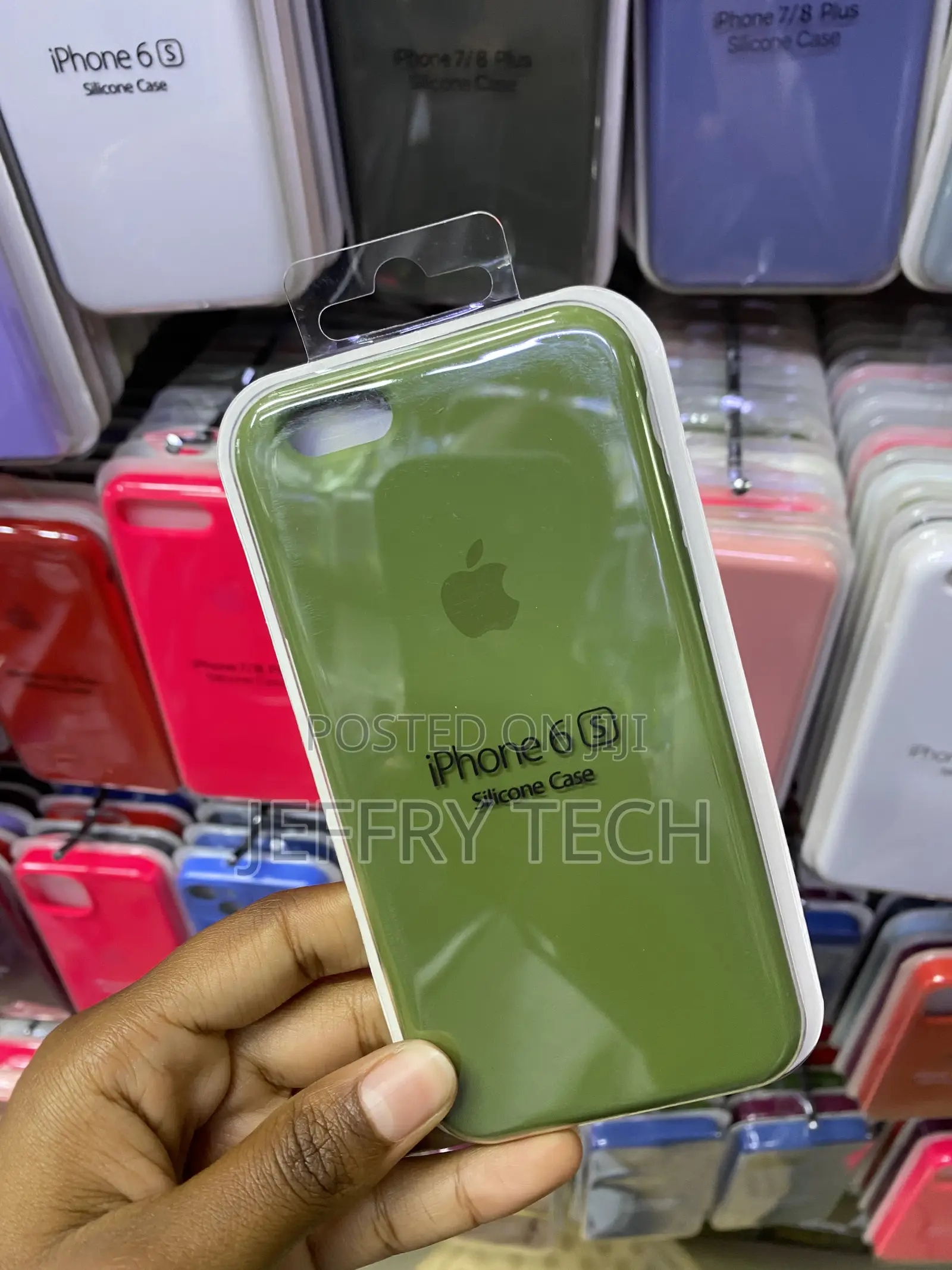 Pikkme Liquid Silicone Case for iPhone 6s Gel Rubber -Green