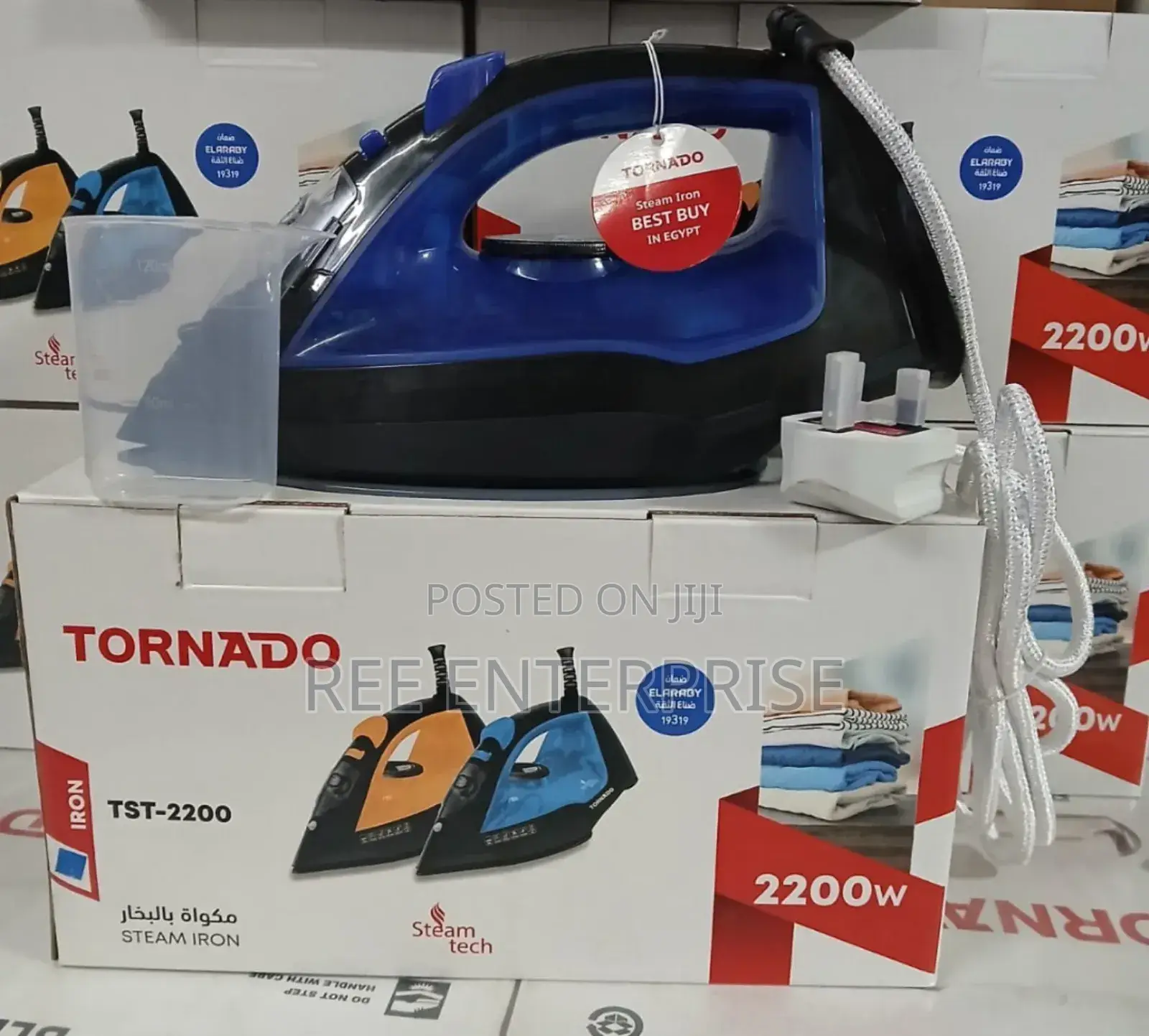 2200 Watts Tornado Steam Iron Box