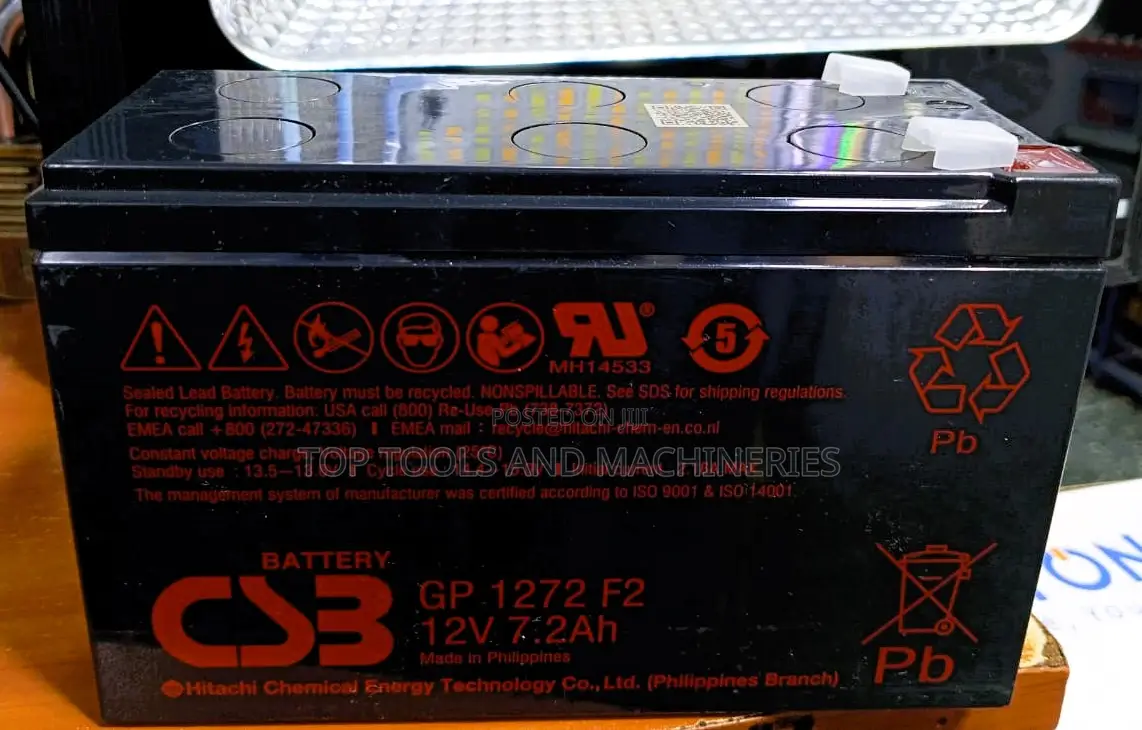 CSB 12v 7.2ah Gp 1272 F2 Backup Battery