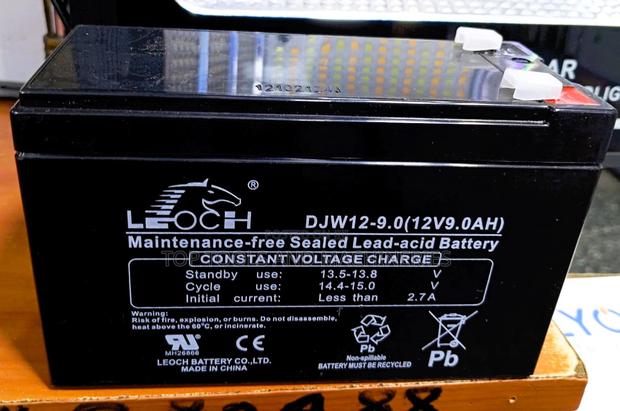 Leoch 12v 9ah Sealed Maintenance-Free (Smf) Battery