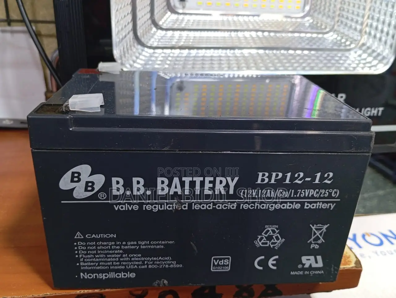 Bb Battery Bp12-12 Rechargeable 12ah 12volts