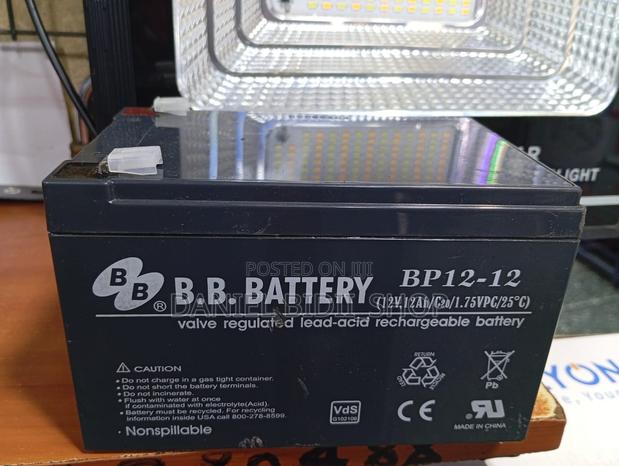 Bb Battery Bp12-12 Rechargeable 12ah 12volts