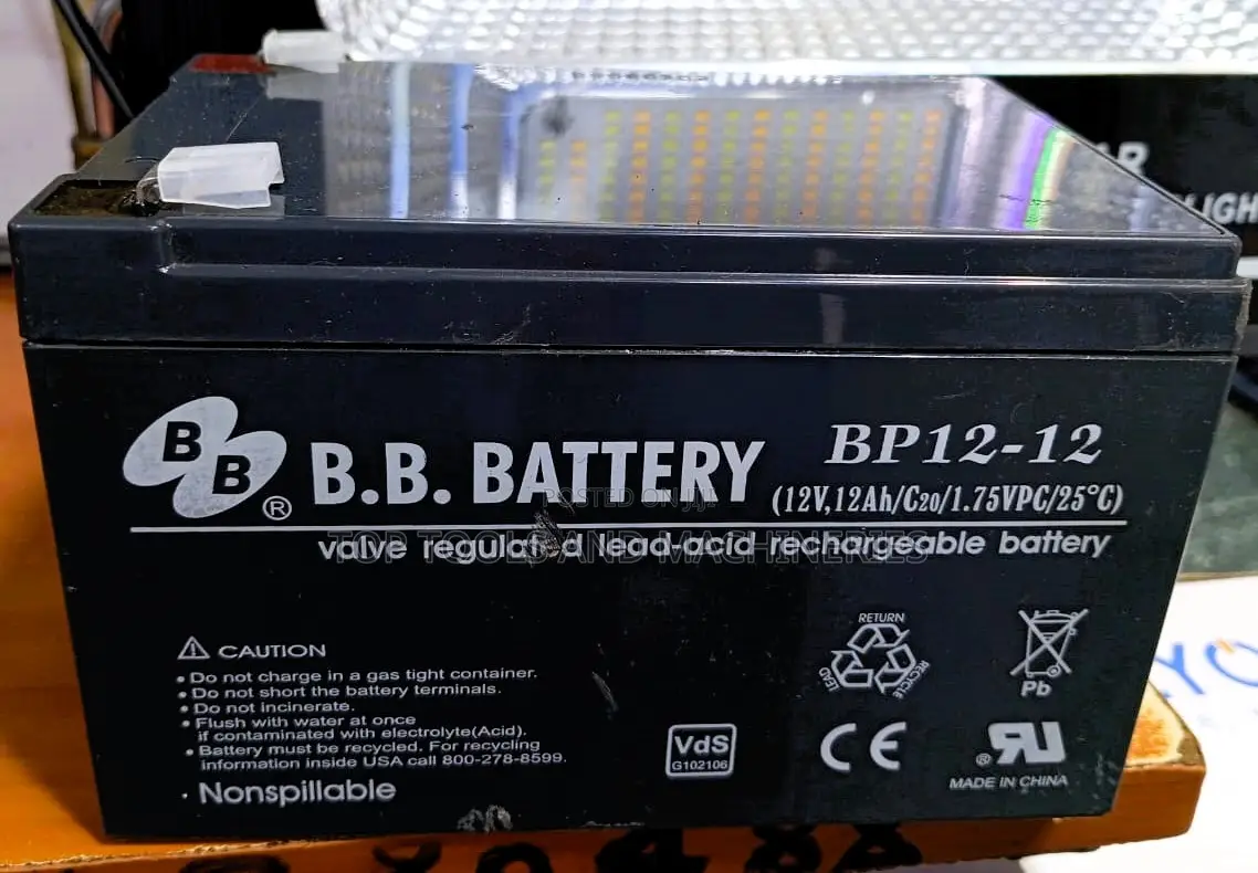 Bb Battery Bp12-12 12v 12ah Rechargeable Battery