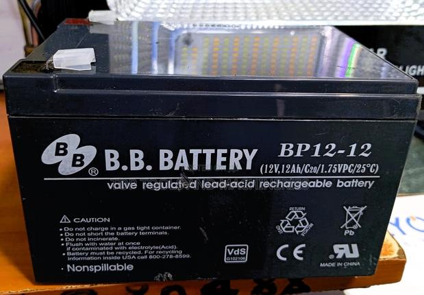 Bb Battery Bp12-12 12v 12ah Rechargeable Battery
