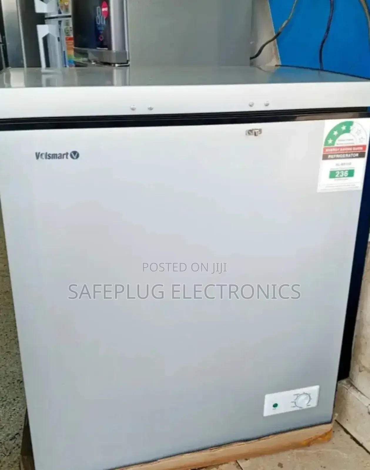 Deep Chest Freezer 130l (Volsmart) Stainless Steel