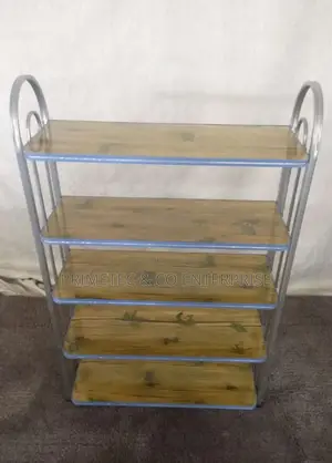 5 Tier Wooden Imported Shoe Rack