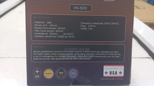 Cursor Extended Range Audio Wired Headphones Hs-500 - thumbnail 5