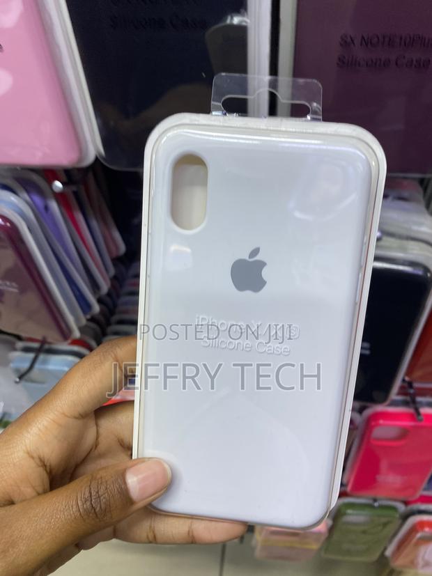 Vooii for iPhone X/Xs Soft Silicone Gel Rubber Case-White - main view