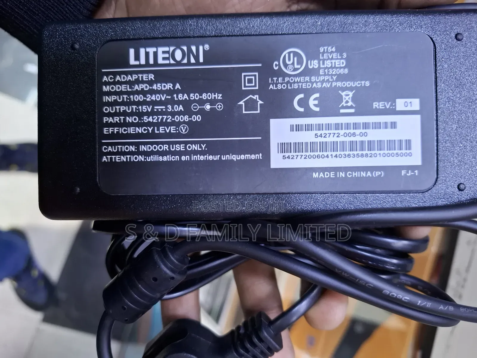 G-Plus Adapter 15v 3a Adapter
