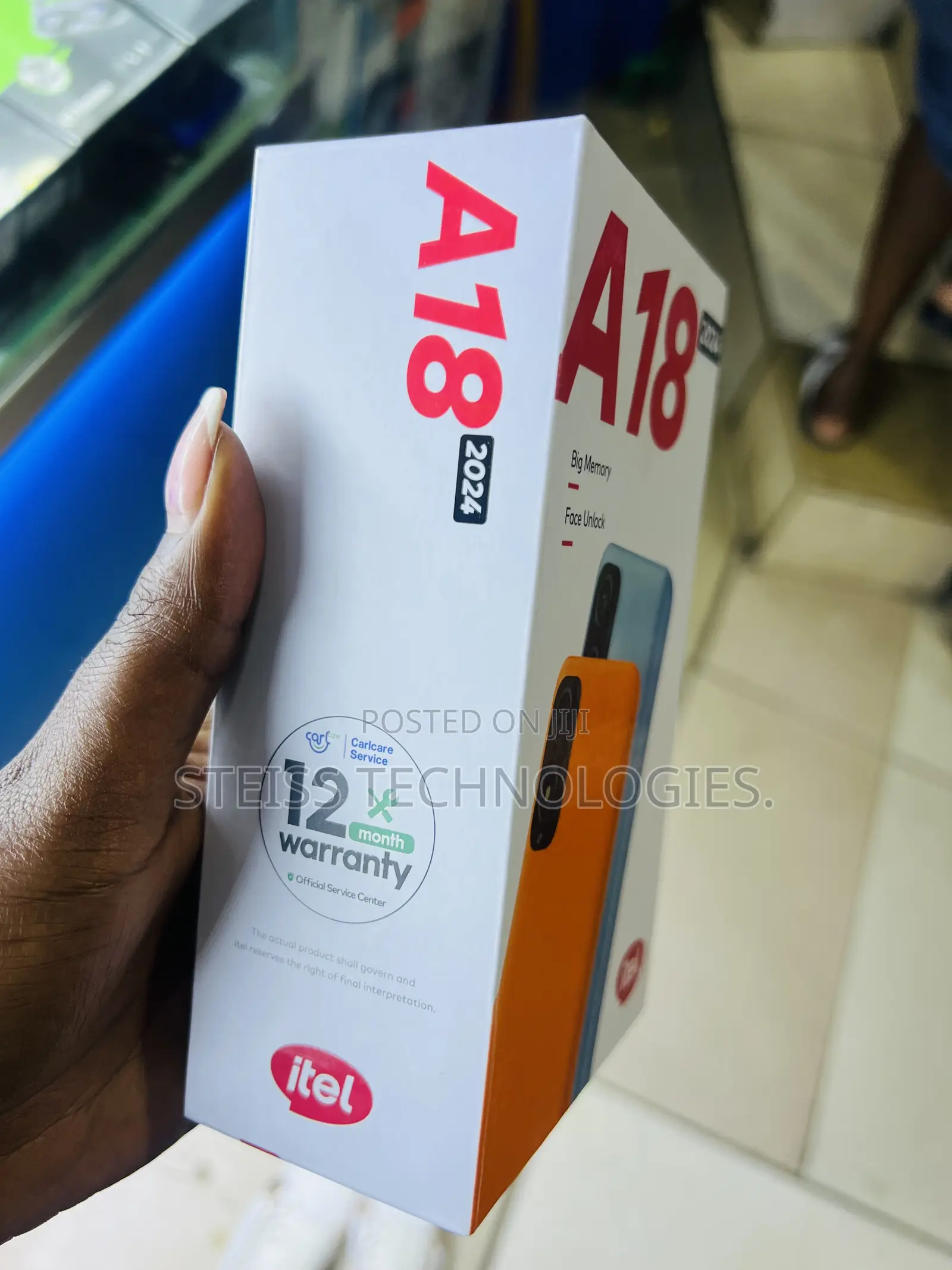 New Itel A18 32 GB Black
