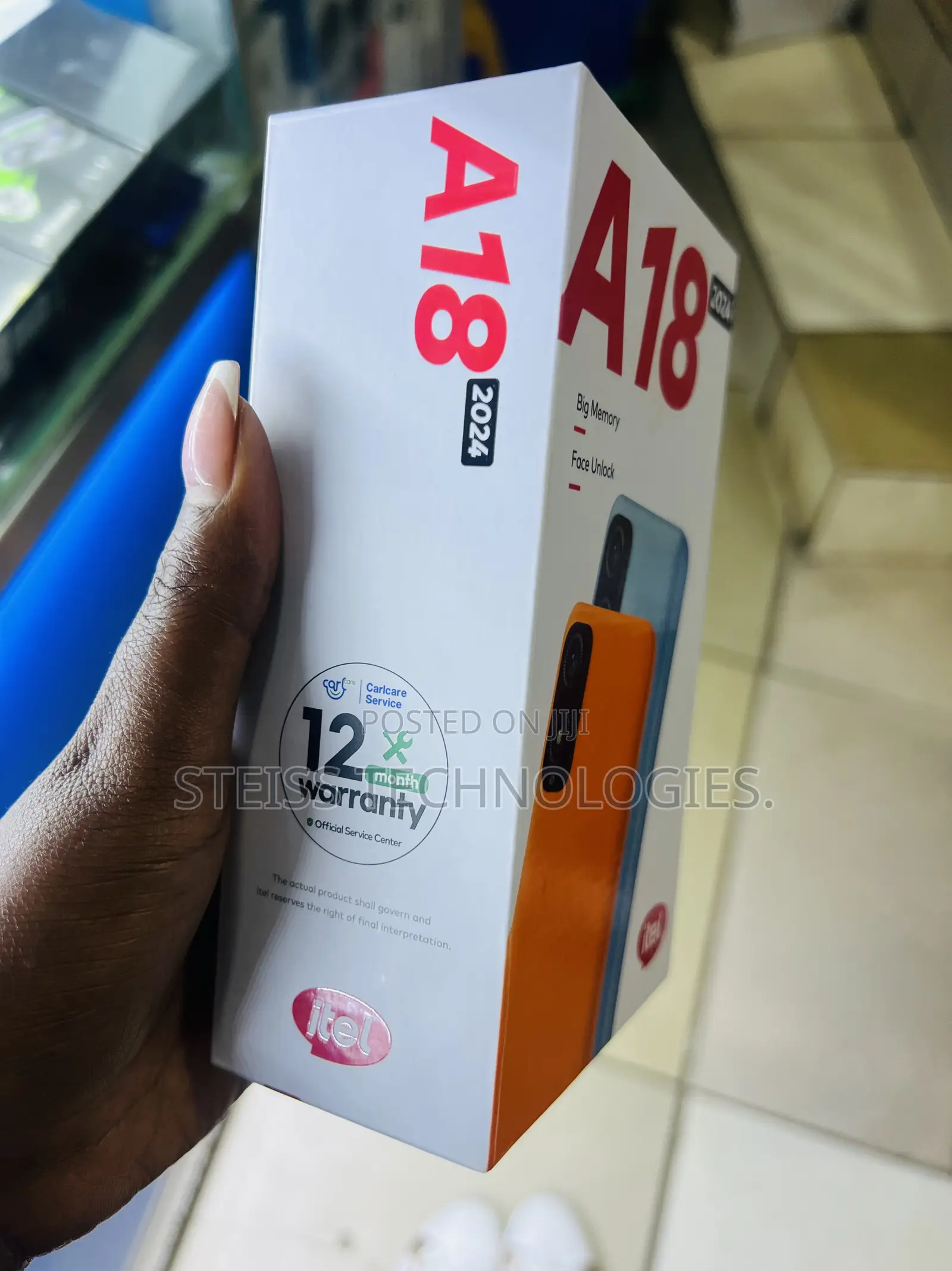 New Itel A18 32 GB Black
