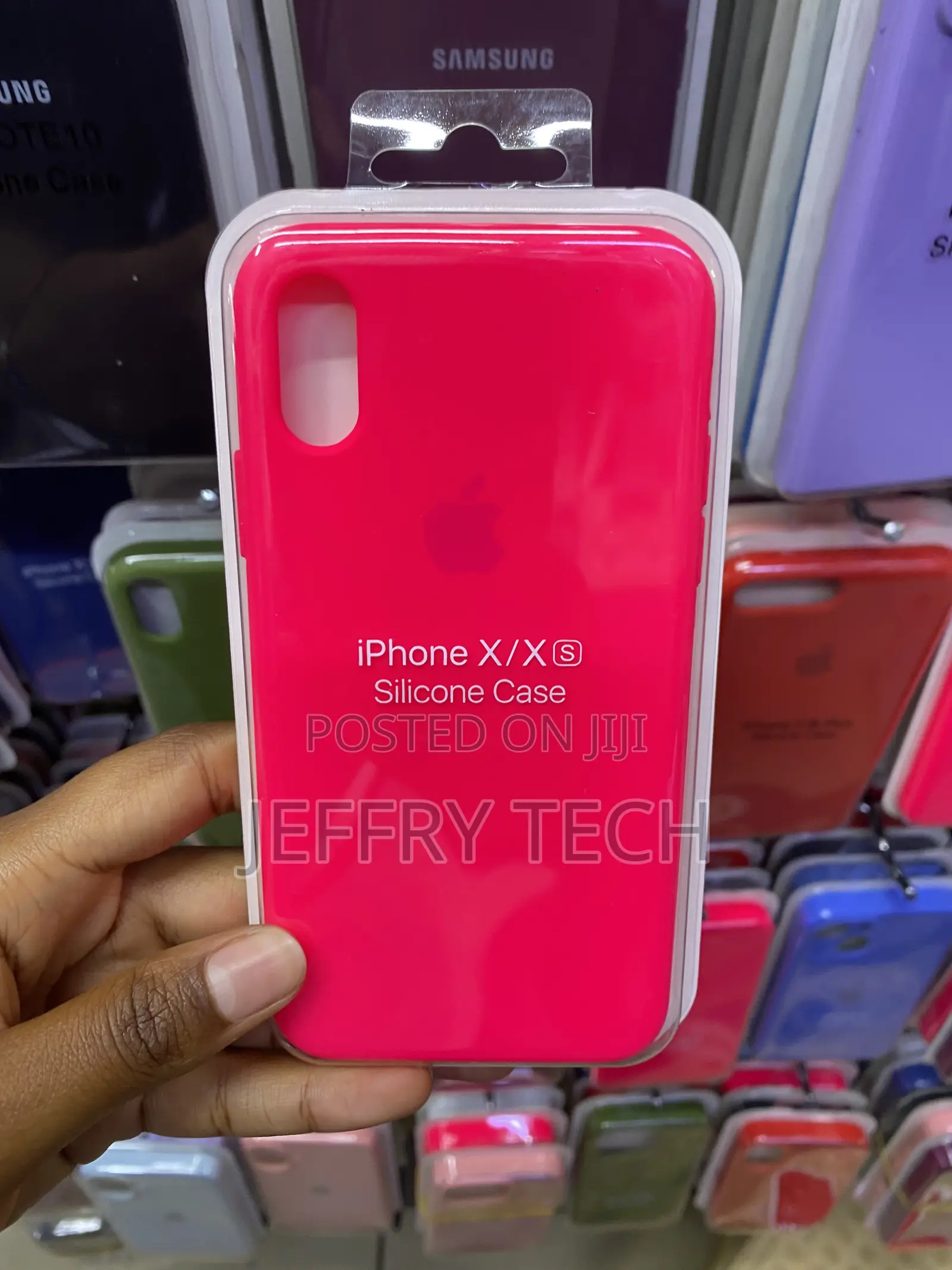 Otofly iPhone Xs Case/iPhone X Liquid Silicone Case-Hot Pink