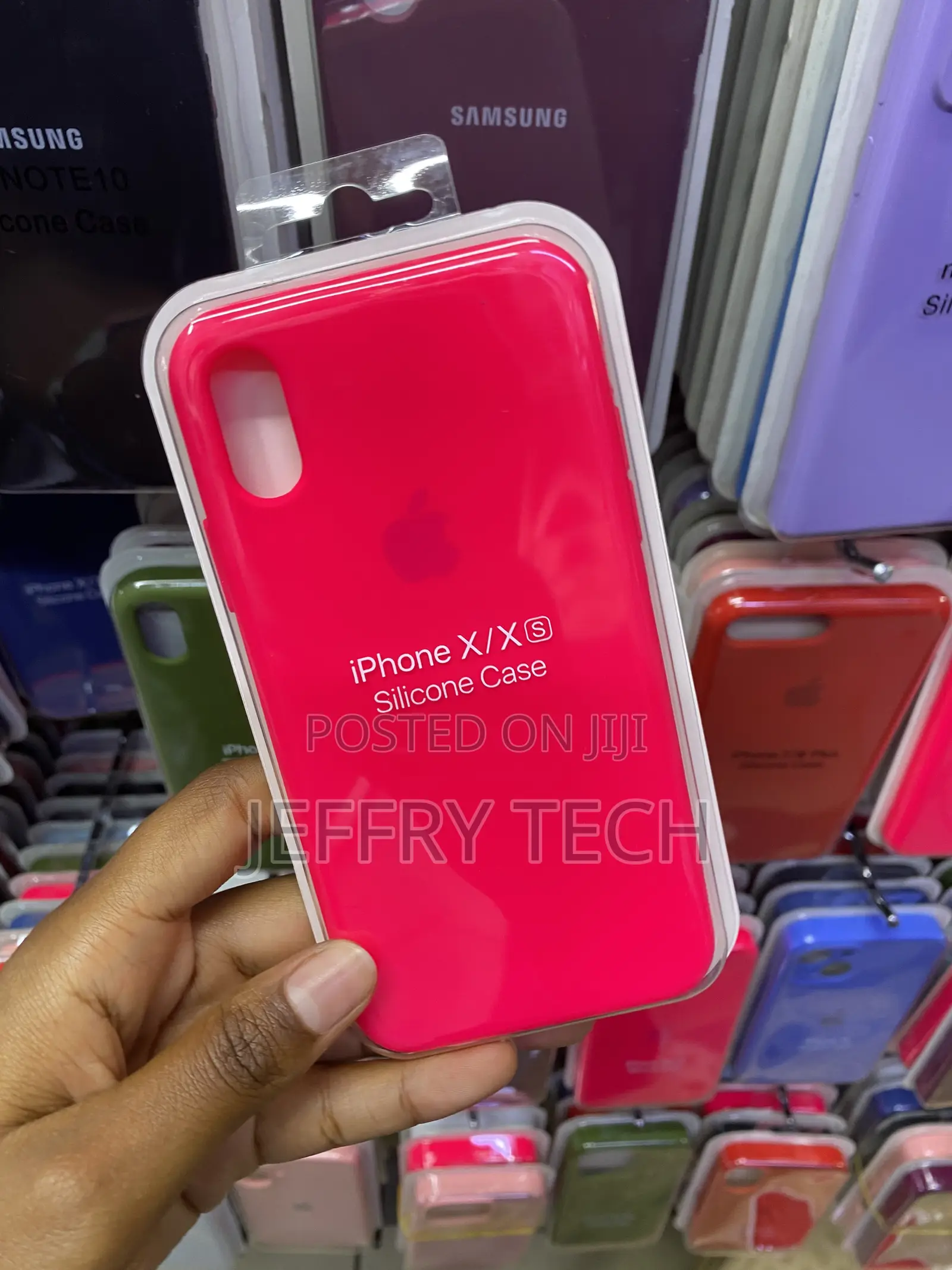 Otofly iPhone Xs Case/iPhone X Liquid Silicone Case-Hot Pink
