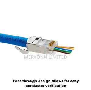 100 PCS -Pack Passthrough Rj45 Modules